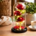 Вечная роза в колбе с LED-подсветкой 3 красных цветка под стеклянным куполом (5602266) Вечная роза в колбе с LED-подсветкой 3 красных цветка под стеклянным куполом (5602266)
