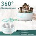 Органайзер подставка для косметики кистей канцелярии вращающийся Белый (9926529) Органайзер подставка для косметики кистей канцелярии вращающийся Белый (9926529)