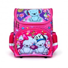 Школьный рюкзак Мишки Teddy для девочки 34х25х16 см портфель 1 2 3 класс Розовый (6802297) Школьный рюкзак Мишки Teddy для девочки 34х25х16 см портфель 1 2 3 класс Розовый (6802297)