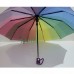 Зонт женский полуавтомат Mario Umbrella Радуга mp0618 10 спиц антиветер складной Радужный